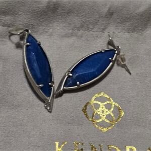Kendra Scott‎ Maxwell Blue and Silver Dangle Earrings